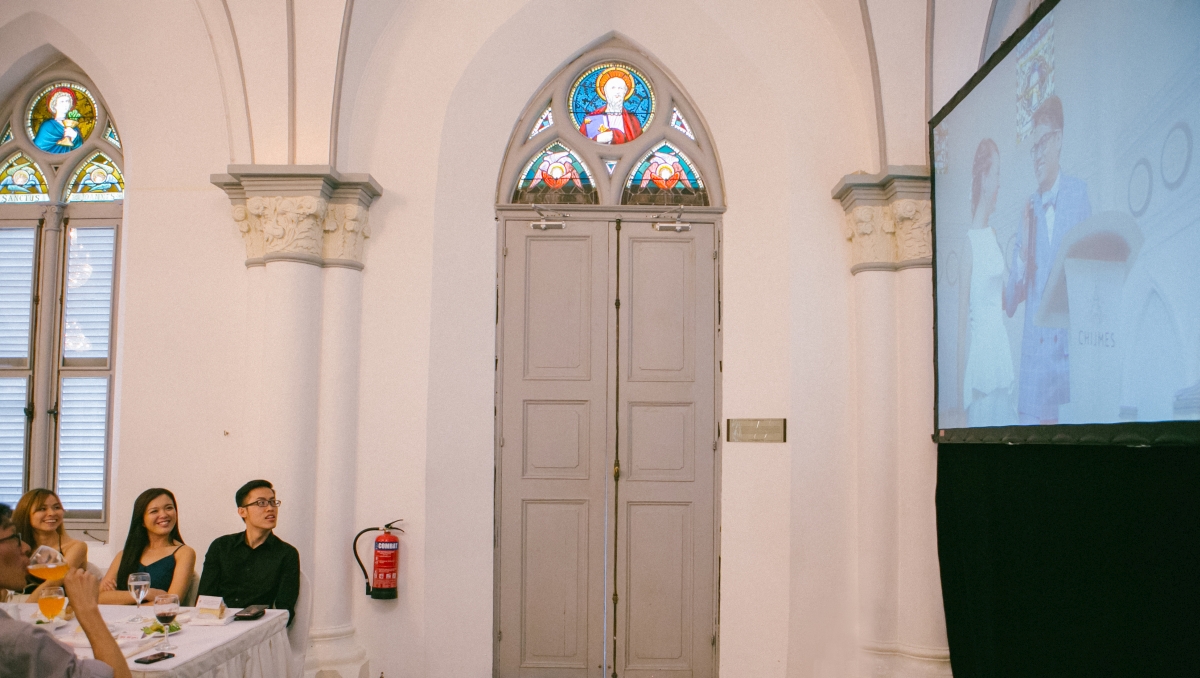 Live Video Feed Stream Projector Singapore Events Wedding